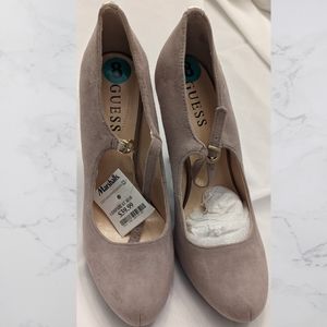 Guess Gray Suede Heeled Pumps size 8